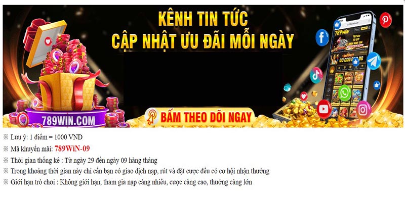 Tri ân hội viên, ngày 09 hàng tháng